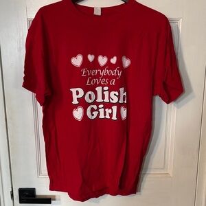 Polish Shirt with Heart Design Dyngus Day